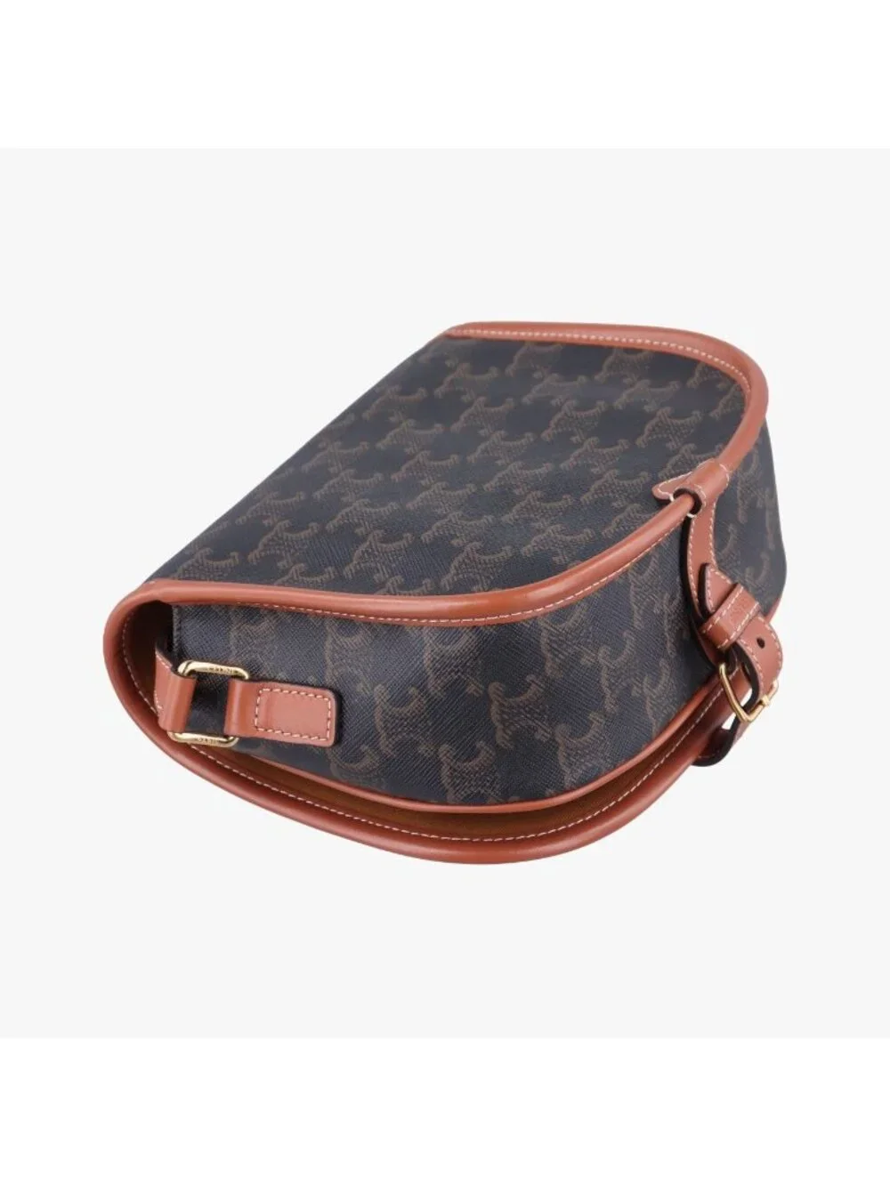 Celine Luco Triomphe Brown Shoulder Bag